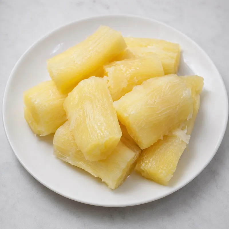 Boiled Yuca at Dinner Is Served restaurant in Miami